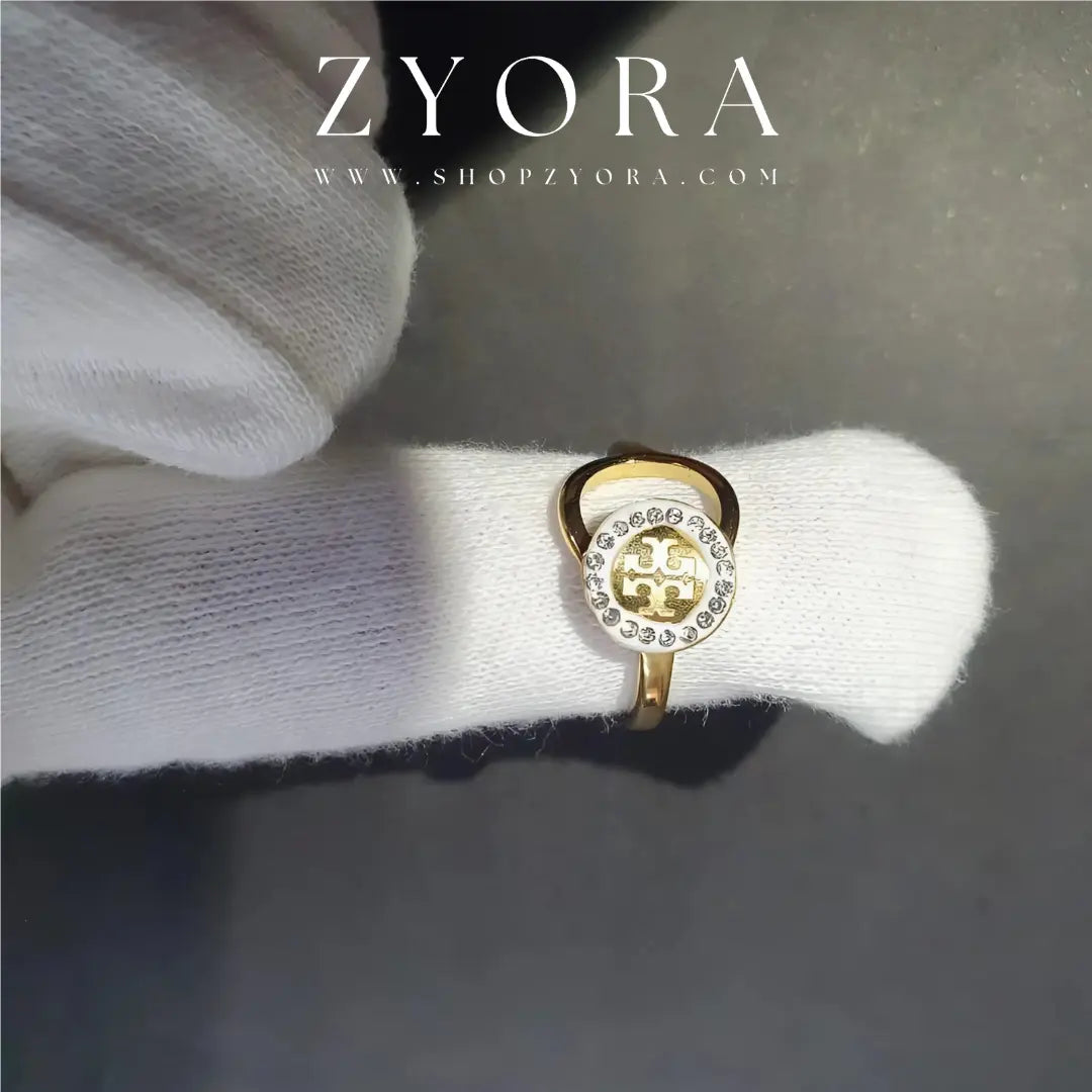 Adjustable Gold-Plated Ring ZYORA