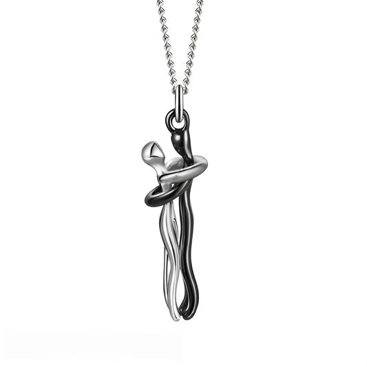 Romantic Couple Pendant Necklace – 45cm