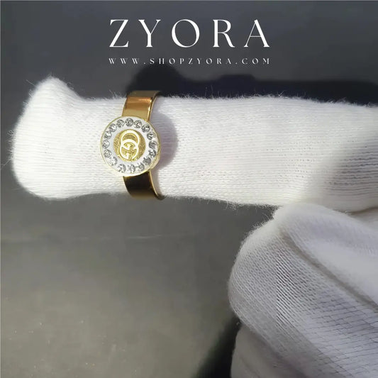 Gold-Plated Adjustable Ring ZYORA